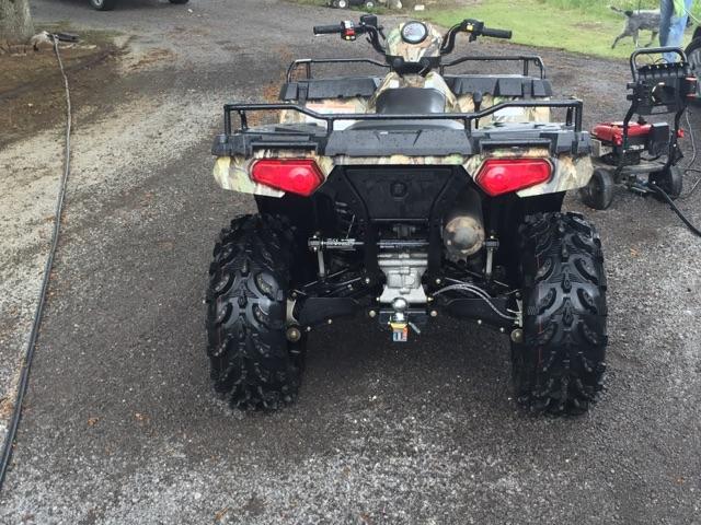 Rear view of stolen 4 wheeler.