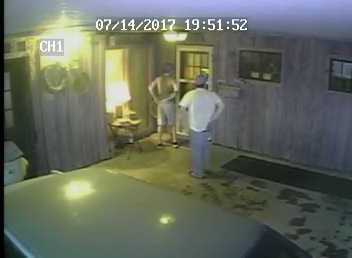 Security camera footage of two suspects.