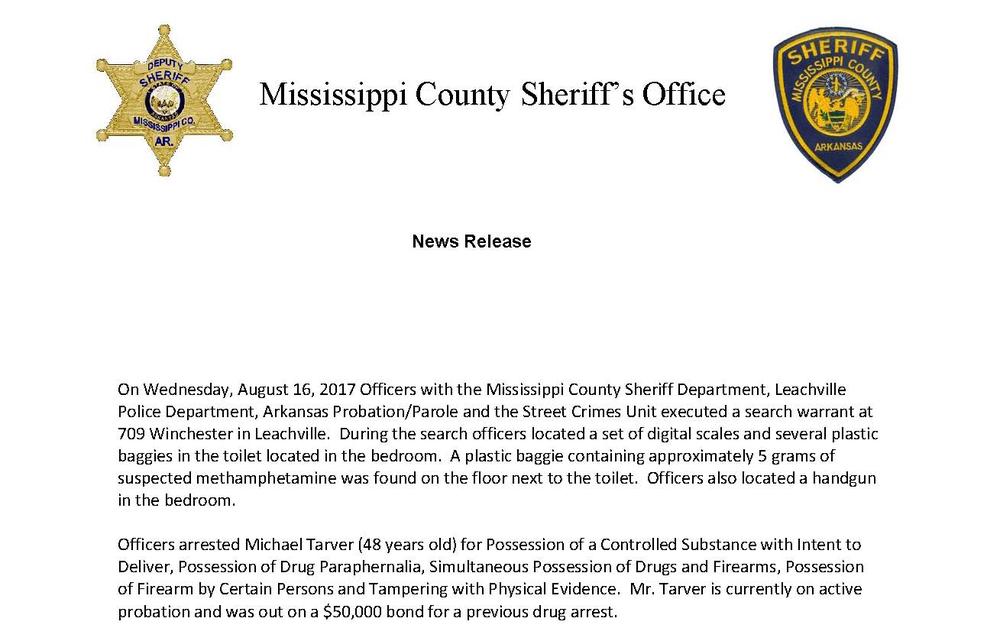 Image of press release.