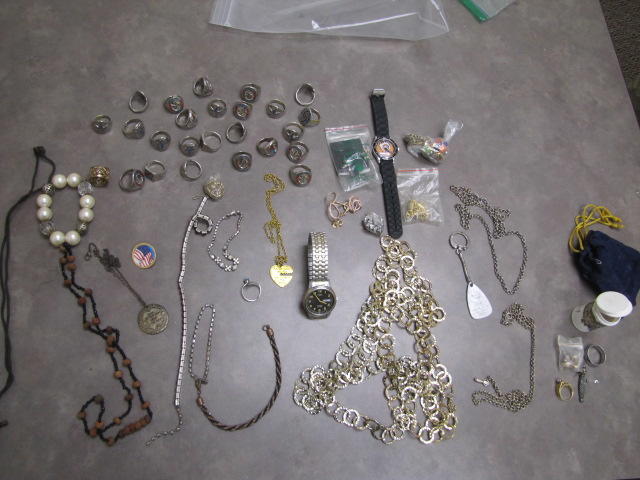 Photo of rings and necklaces.